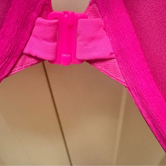 💖Victoria's Secret-Hot Pink Strappy -T-Shirt Lightly Lined Bra-Size 34DD - Picture 5 of 8